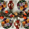 Round Shape Petal Round Mat Anti Scalding Heat Resistant Placemats Flower Table Mat  Kitchen Dining