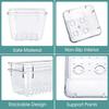 New S/M/L/XL/XXL Desktop Storage Box Drawer Sundries Sorting Storage Organizer Rectangular Transparent Cosmetics Organizer Boxes