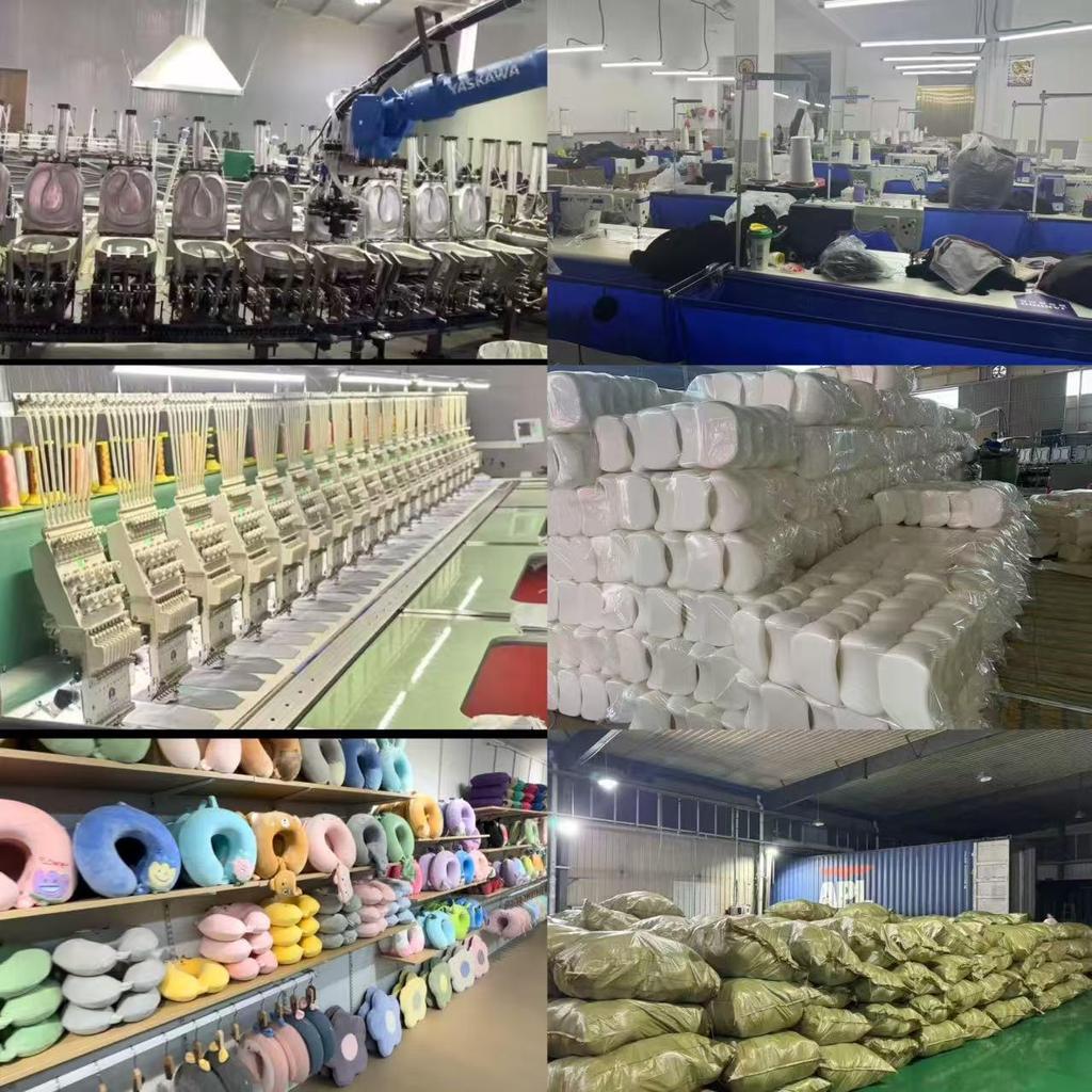 Portable Memory Foam U-shaped Travel Neck Pillow - Crystal Velvet Office & Airplane Nap Support