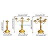 European Retro Metal Holder 1/3/5 Arms Candlestick Ornament D57B