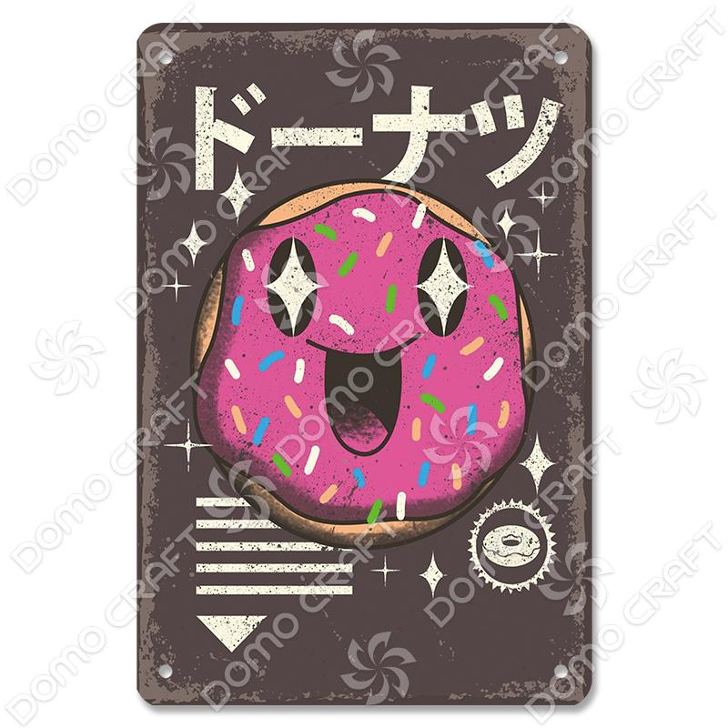 Japon yemekleri posteri Metal plak teneke işareti Vintage Ramen bira Metal plakalar duvar dekoru Bar Pub mutfak ev