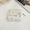 Cartoon Printing Mini Canvas Coin Purse Multifuctional Small Lipstick Bag Jewelry Packing Bag Card Holder