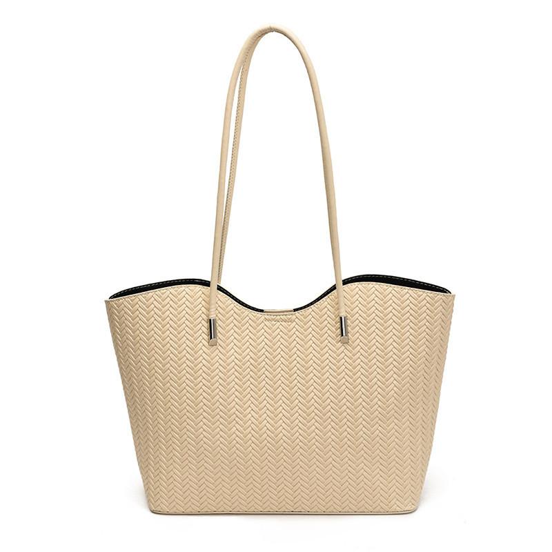 

Pu Tote Bag For Women With Durable Large Capacity Daily Use White