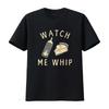 Watch Me Whip T Shirt Funny Thanksgiving Pie Whipped Cream for Guys Black Vintage Washed Casual