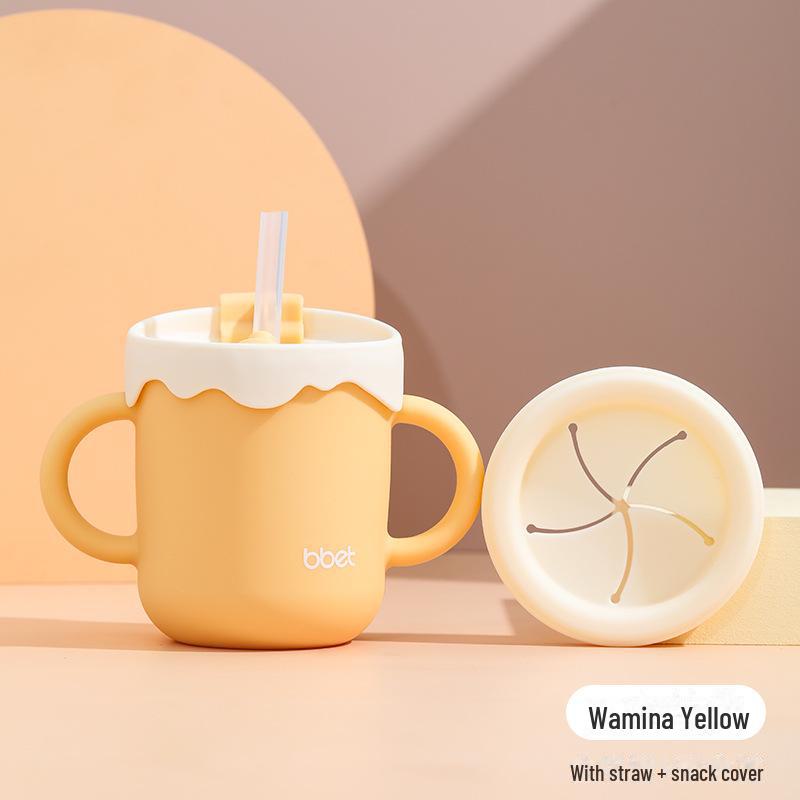 "Portable Baby Elephant Silicone Snack Bowl - Anti-Spill, Food Storage, Fruit Cup"