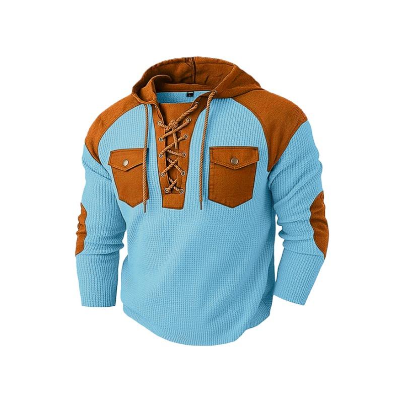 Men S Casual Hooded Pullover Long Sleeve Sweatshirt Autumn Winter