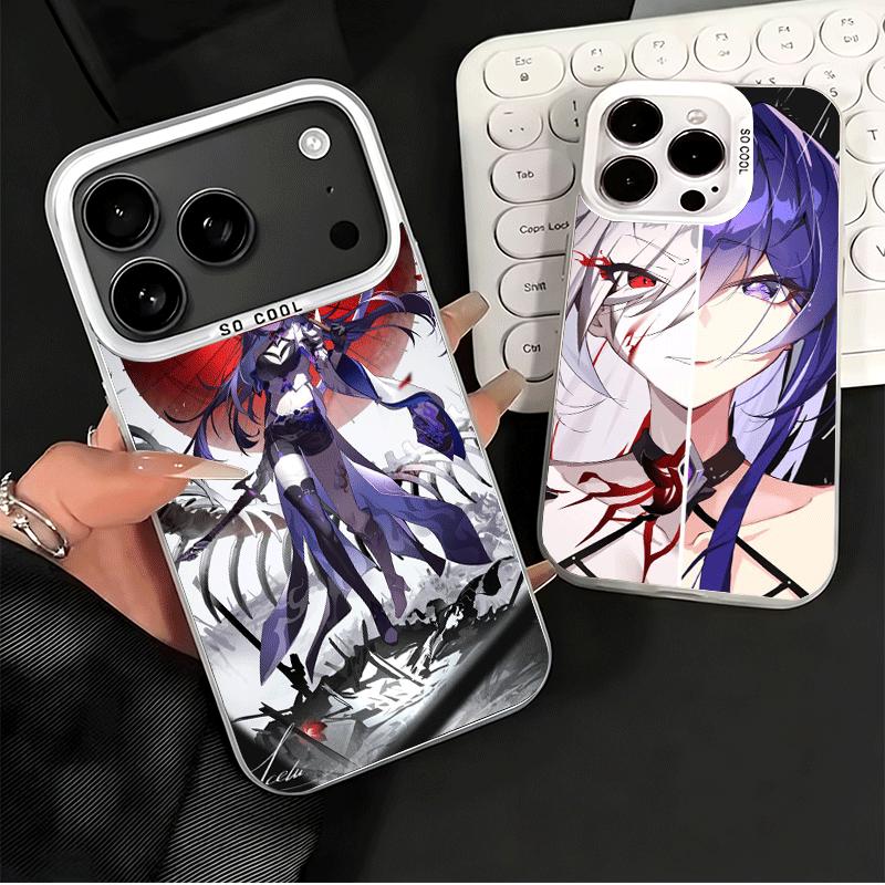 Honkai Star Rail Acheron Soft Phone Case for iPhone 15 16 17 Pro Max 17Air 16E 14 Plus 13 12 Mini Shockproof Cover Back Shell
