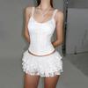 2026 Spring New Women's Fashion Casual Sexy Slim-Fit Strap Mini Dress Fresh Sweet Style Niche Outfit for Women