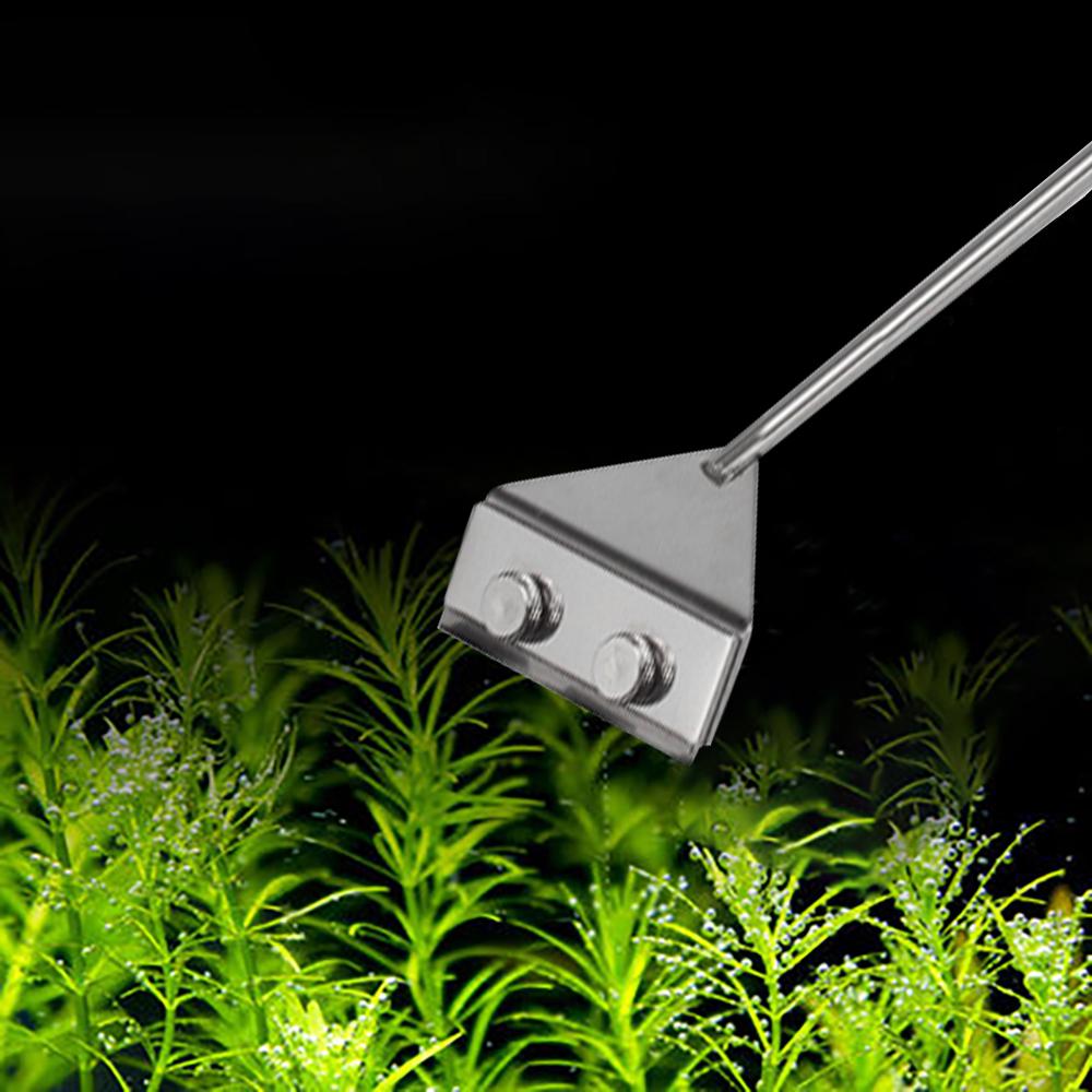 Stainless Steel Aquarium Scraper Fish Cleaner Keep Hands Dry Scraper