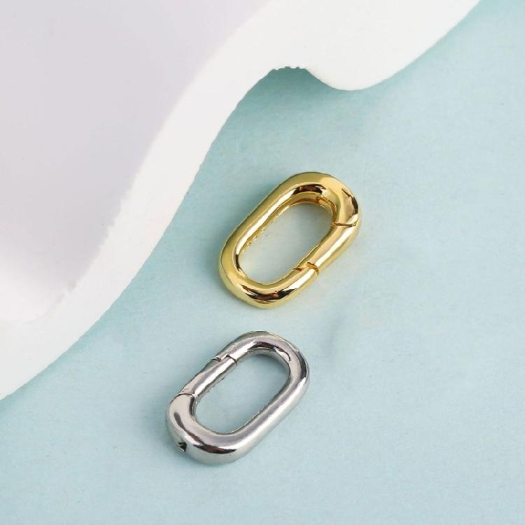 Sterlings Silver Necklace and Bracelet Clasps Golden Silver Pearls Enhancer with Zirconia for Jewelry Customization