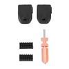 0.4mm Hotend Nozzle Fit for Flashforge AD5X 3D Printer Quick Detachable Hotend Nozzle with 2 Silicone Sleeves 2 Cleaning Brushes