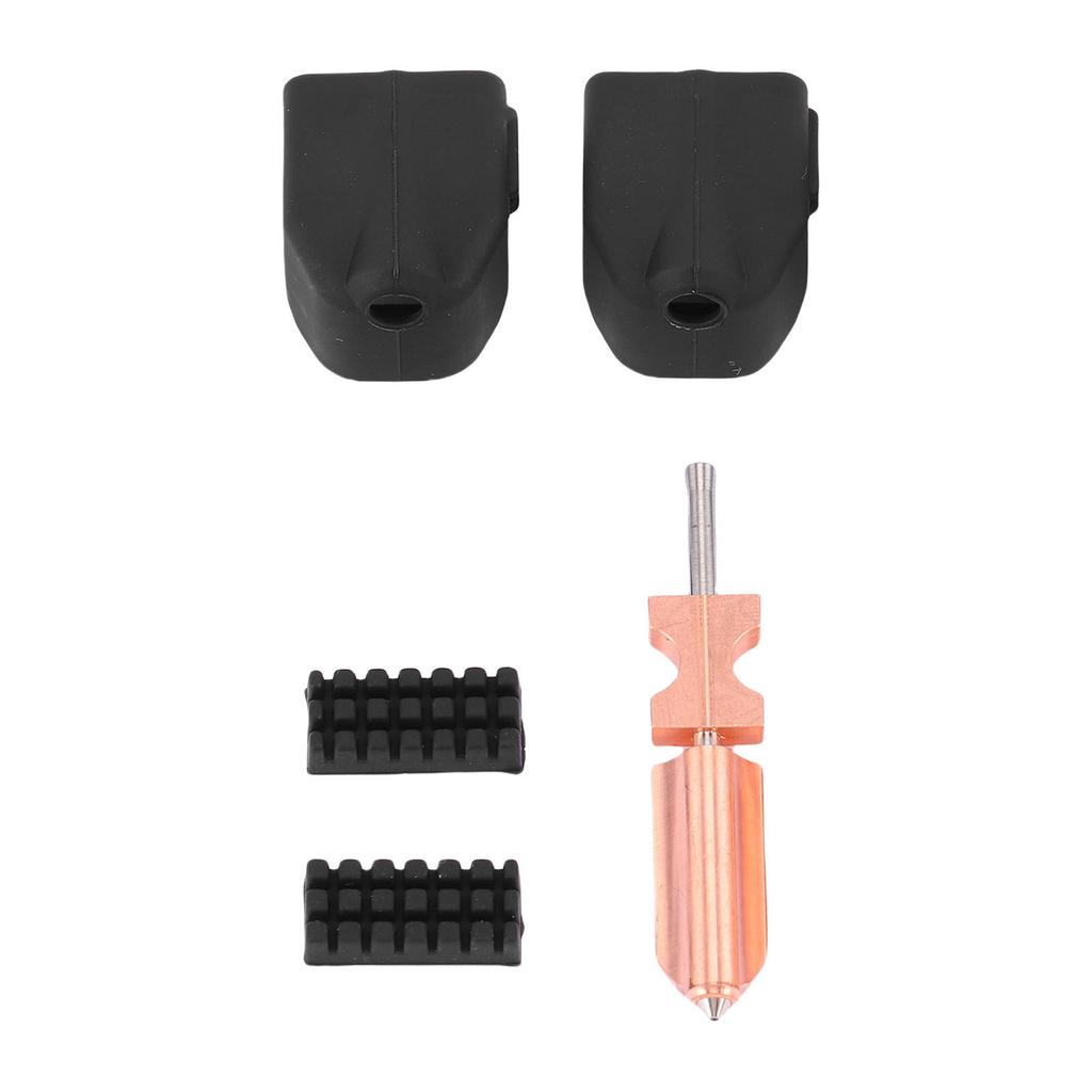 0.4mm Hotend Nozzle Fit for Flashforge AD5X 3D Printer Quick Detachable Hotend Nozzle with 2 Silicone Sleeves 2 Cleaning Brushes