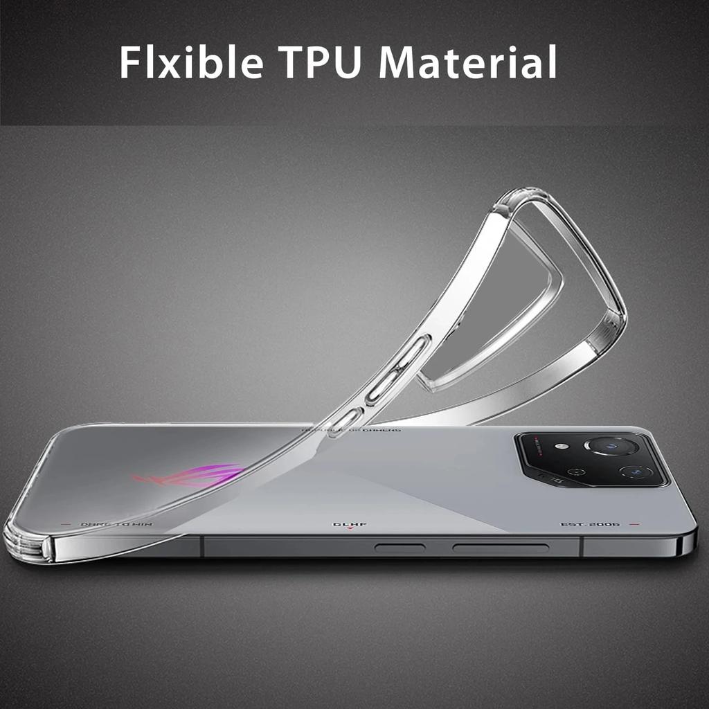 Soft TPU Transparent Phone Case for Asus Rog Phone 9 8 Pro Protective Cover Airbag Shockproof Coque Fundas Capa
