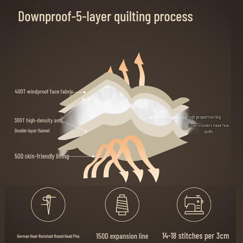 Damen Leichte Kragenlose Daunenweste