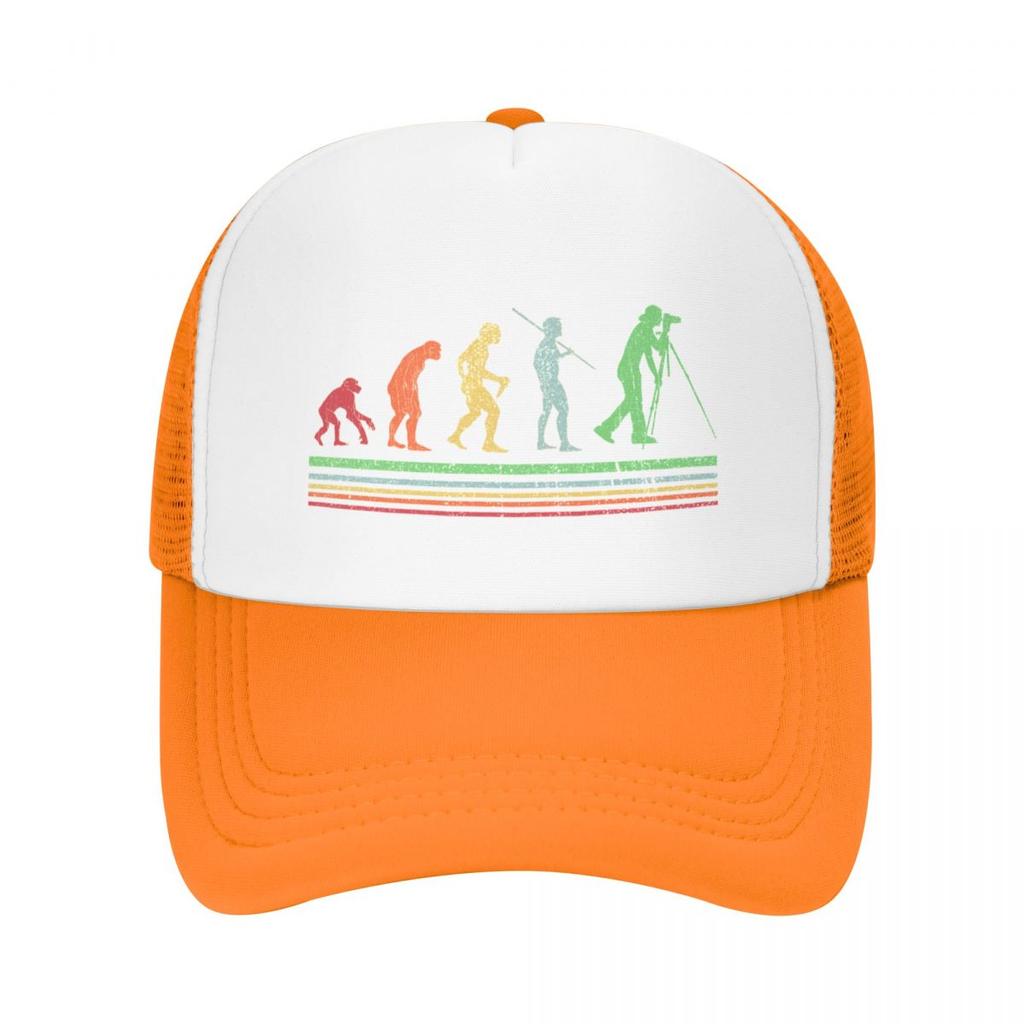Photographer Evolution Retro Vintage Baseball Cap Hats Baseball Cap Birthday Military Tactical Cap Hood Women'S Hats Unisex'S