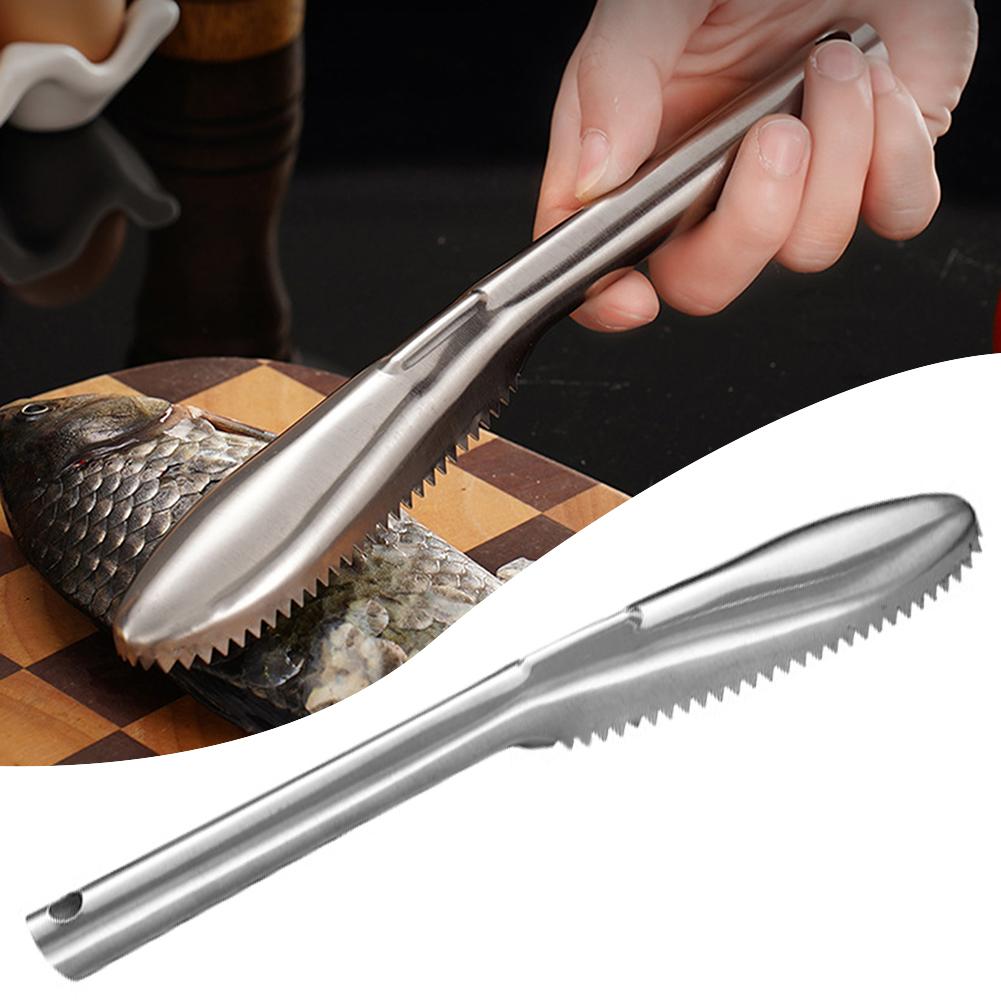Manual Fish Descaler Scraper With Ergonomic Handle Sturdy Food-Grade Stainless Steel Home Cooking Enthusiasts