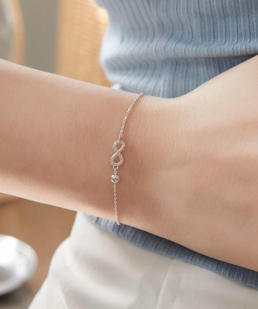 Dmoment Evelyn Bs Ball Silver Bracelet (925 Silver)