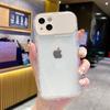 Fold Camera Flip Mirror Stand Holder Transparent Phone Case For Phone 17 Pro 16 15 14 Plus 11 Pro Max 13 12 XS X XR Cover