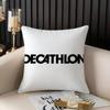 Pillow Case Classic D-DecathlonS Home Dorm Chair Back Short Plush Double-sided Printing Office Nap Time Cushion Cover
