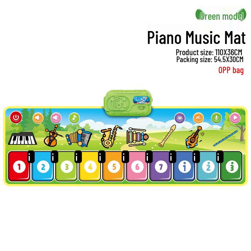 Baby Fitness Rack Music Play Mat with Piano and Drum Features