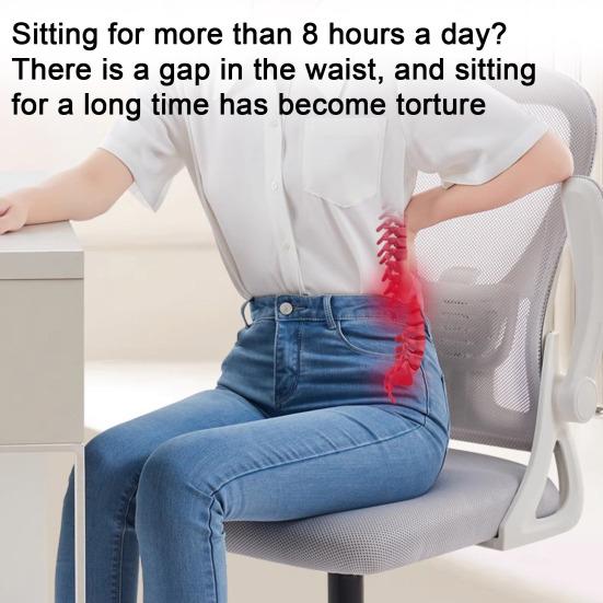 Sittepute med Ergonomisk Design Ryggstøtte Sklisikker Memoryskum Lett Bærbar Smertelindrende Sittepute