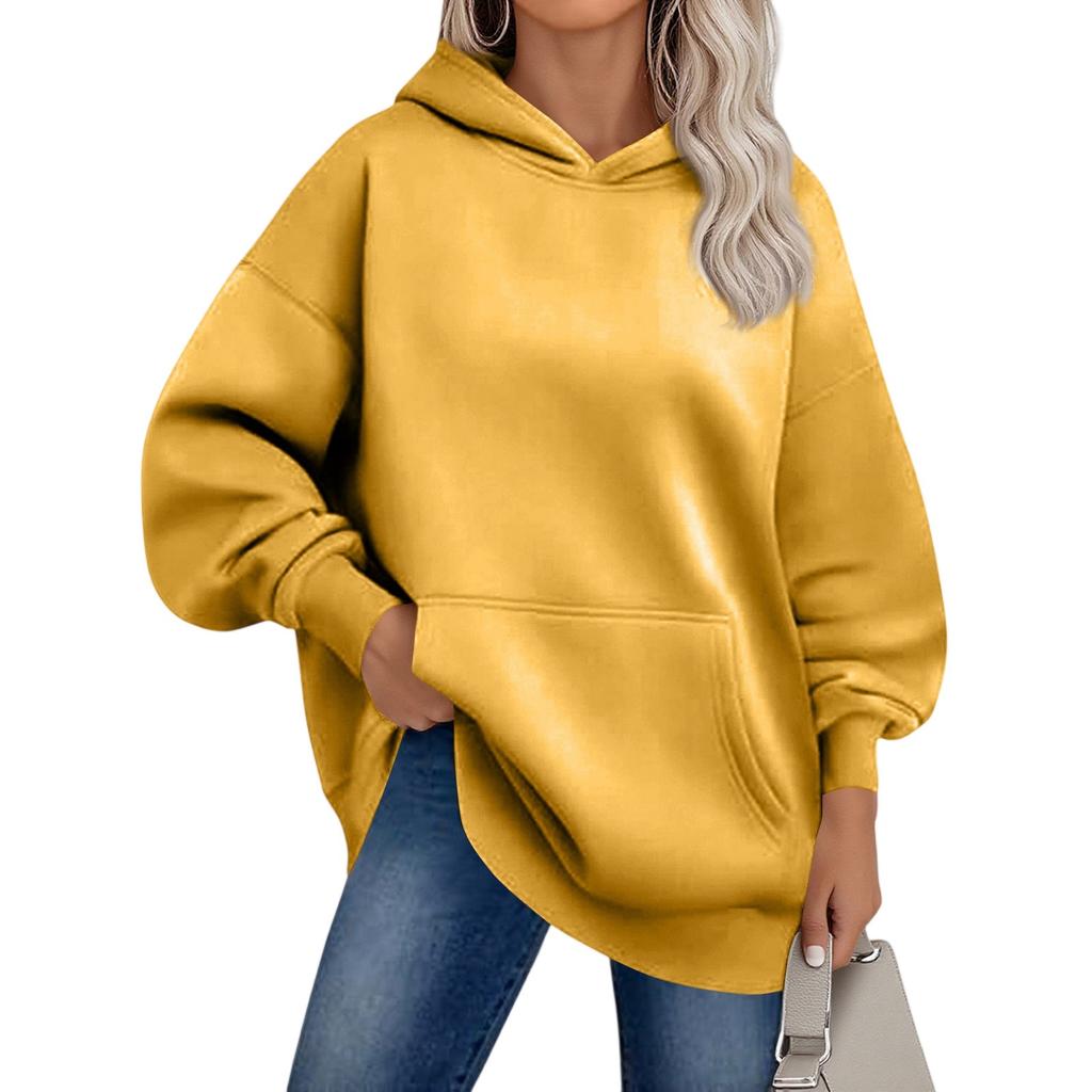 Womens Oversized Sweatshirts Fleece Hoodies Long Sleeve Pullover Outfits With Pocket