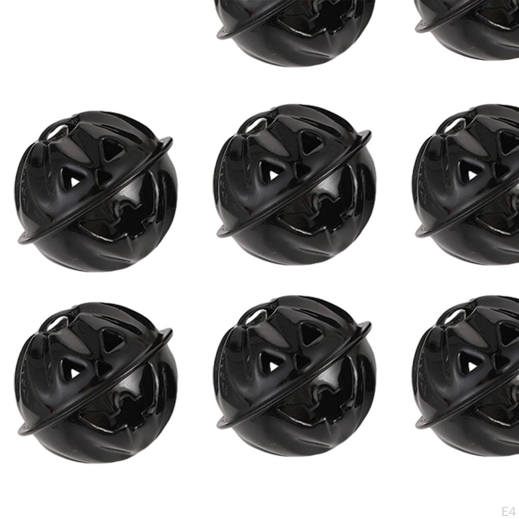 Festive Pumpkin Shaped Jingle Bells for DIY Crafts and Celebrations