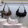 Vintage Washed Leather Crossbody Bag Spicy One Shoulder Girl Soft Motorcycle Bag