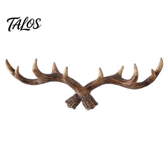 Wall Decor Hanger Vintage Deer Antler Hook, Farmhouse Rustic Mounted Heavy Multi-hook Coat Rack Duty Decorative for Coats Keys Bags Hats Towels