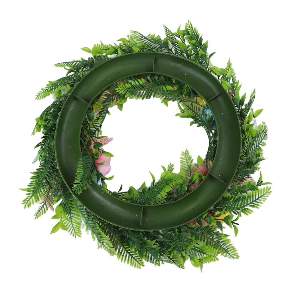 1pc 20 Inches Easter Wreath Easter Egg Wreath Pendant Easter Decoration Home Wall Window Door Hanging Party Holiday DIY