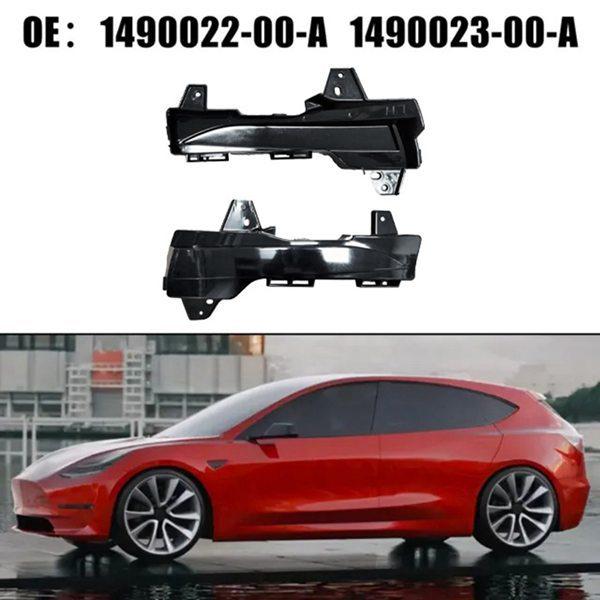 Black ABS Left Fog Light Frame (No Holes) for Tesla