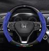 JBH4 Car Carbon Fiber Leather Steering Wheel Cover For Honda Civic Fk7 Fit Fk2 Mugen Fk8 Type R Accord CRV 5th City CRZ CRX Jazz HRV