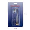 1Pcs 1: 12 Dollhouse Mini Golden White Cover Floor Lamp Model Simulation Miniature Flower Bud Standing Light Led Ornament Toys