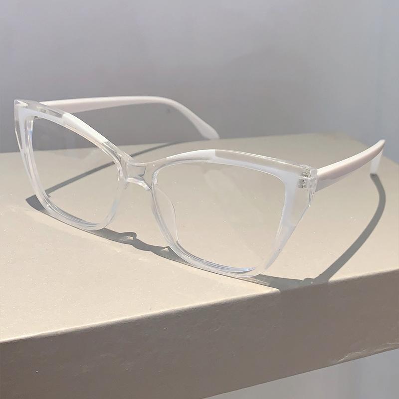 Ladies Vintage Anti Blue Light Cat Eye Pink Glasses Women For Men Luxury Brand Designer Trendy Myopia Prescription Optical Frame