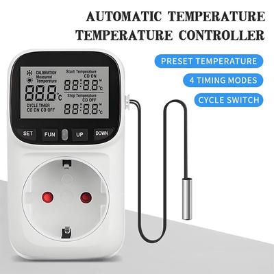 Digital Temperature Controller Socket Thermostat EU Plug 220V With Timer Switch Heating Cooling For Refrigerator Aquaculture