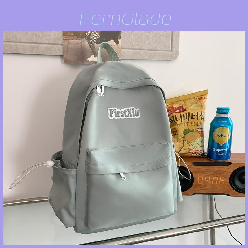 Minimalist Korean Style Nylon Backpack For Women And Men With Air Cushion Straps For School And Travel