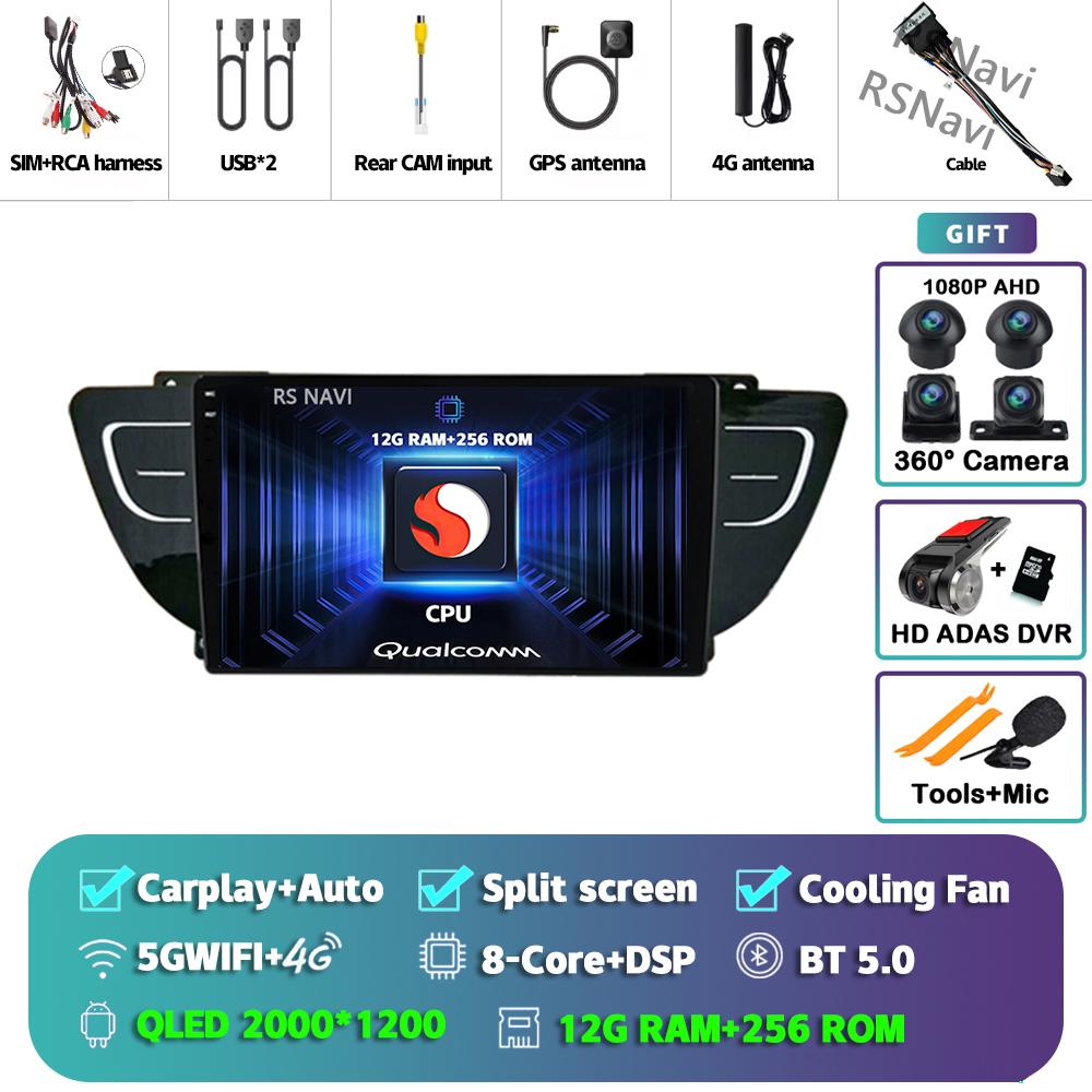 Android 14 Carplay Auto For Geely Atlas 2016 - 2020 Car Radio Player Multimedia 4G+WIFI Stereo Navigation Head Unit AI Voice GPS