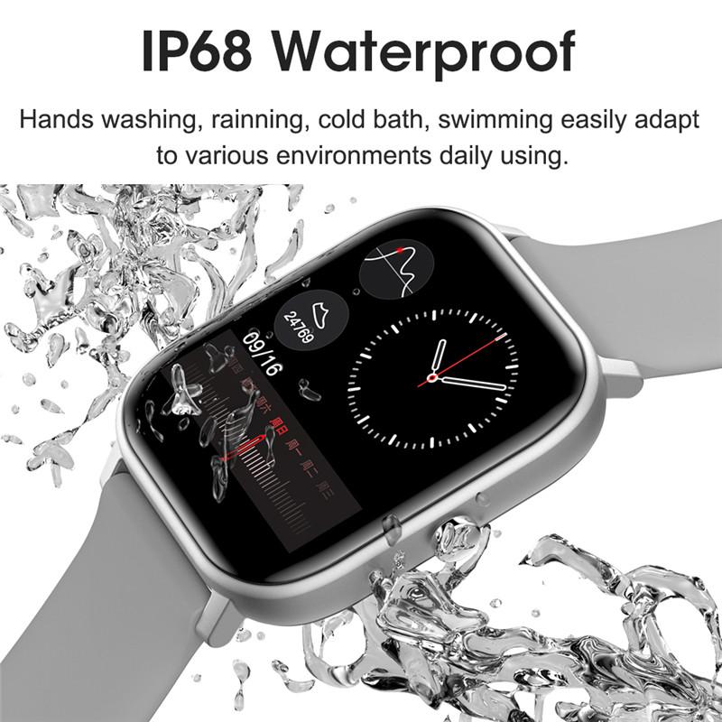 New Smart Watch Men 24H Health Monitor Sports Fitness Tracker Custom Watch Face Smartwatch Women 20MM Strap for Android Ios