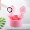 2Pcs Manual Contact Lens Cleaner Case Portable Rotating Washer Protein Removal Box
