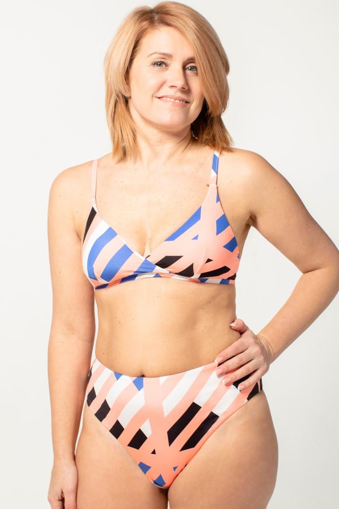 Maudymosi kostiumėlio viršus su minkšta kaušelio brabrabra (86562)