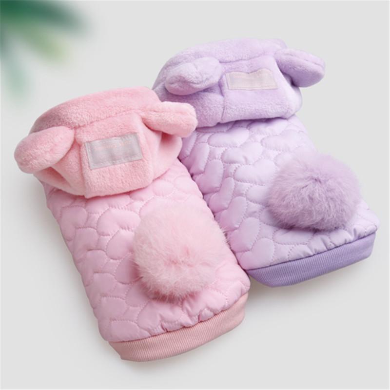 Dog Clothing Winter Pet Coat Jacket Hoody Outfit Cat Chihuahua Yorkie Puppy Costume Apparel Poodle Bichon Pomeranian Pet Clothes