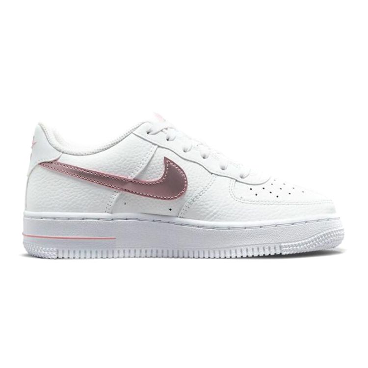 Nike Air Force 1 GS Λευκά Ροζ Γλάσο Παιδικά Αθλητικά Παπούτσια CT3839-104