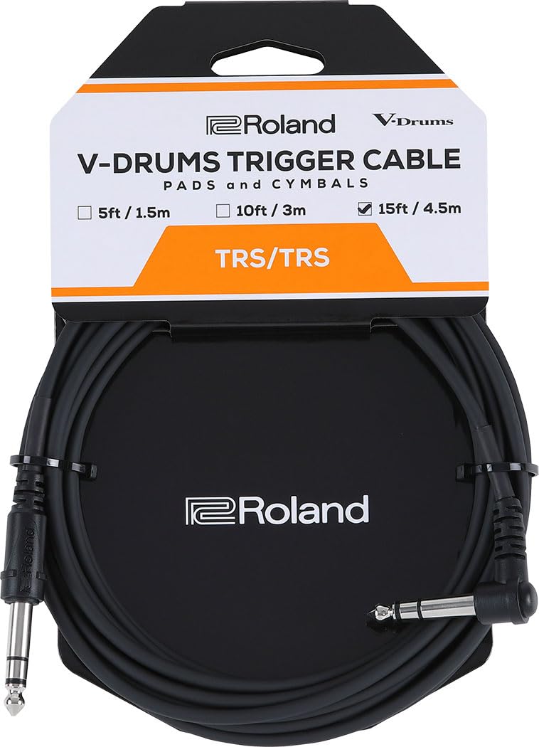 

Roland Trigger Long PCS-15-TRA V-Drums Pad/Cymbal Cable, 4.5m чёрный