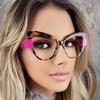 New in Cat Eye Optical Glasses Women Oversized Prescription Glasses Hyperopia Reading Glasses Anti Blue Light Computer Glasses