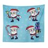 Christmas Series Santa Claus Pattern Tapestry TV Background Wall Landscape Tapestry Cloth Hanging Cloth