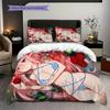 Fantasy Anime Characters White Threepiece Set 1 Duvet Cover 2 Pillowcase Without Core Bedding Set Soft And Comfortable