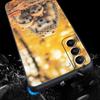 Autumn Cute Hedgehog Design Phone Case For Samsung Galaxy S26 Ultra S25 Plus S24 FE S23 S22 5G S21 S20 Cover Black Soft
