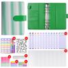 Gradient Stripe Loose-Leaf Planner - Trendy Student Notes Book