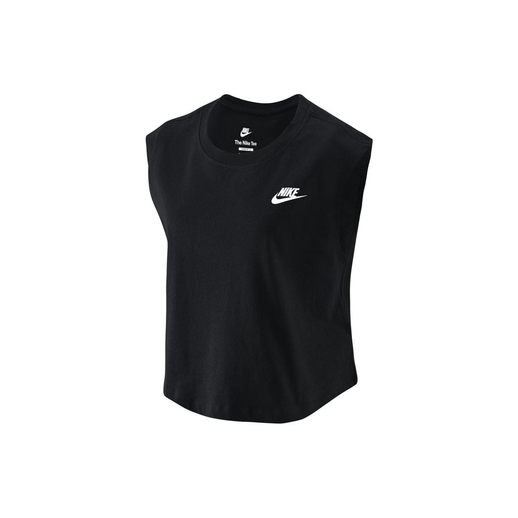 Nike Tank Tops Women's Black Crew Neck Moderate Straight Fit FB8226-010