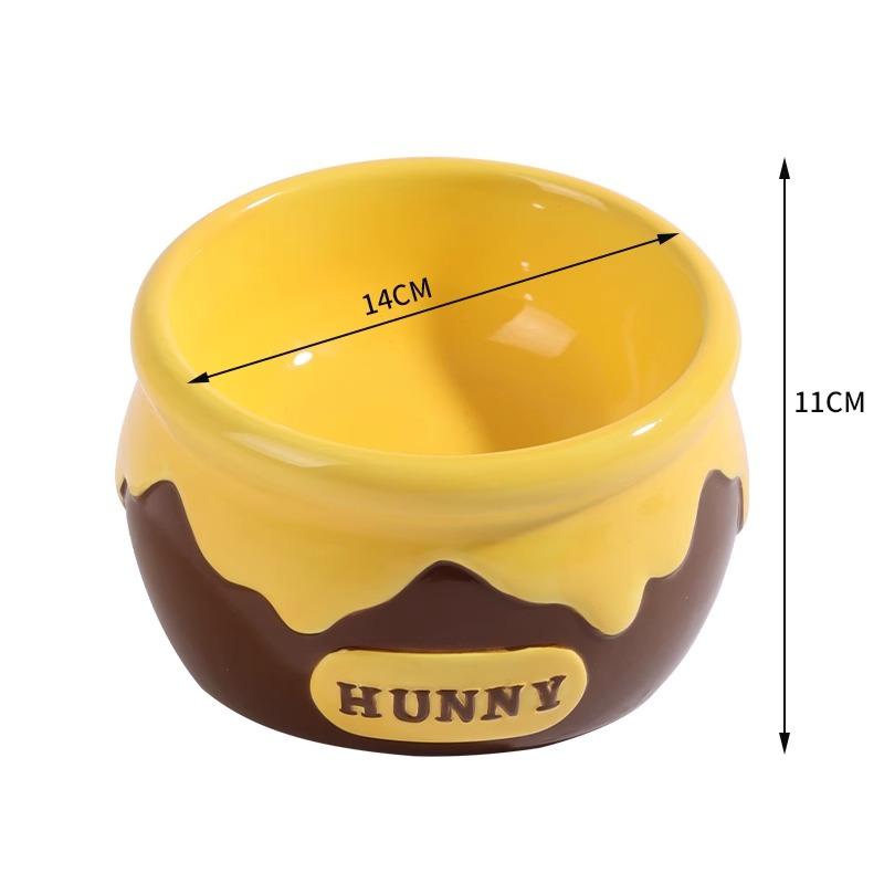 

Wide Mouth Ceramic Cat Dog Bowl Tilted Elevated Neck Protection Anti Spill Food Water Dish for Cats Dogs Pet Feeding Bowl